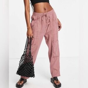 Free People Dusty Pink Joggers with Pockets
